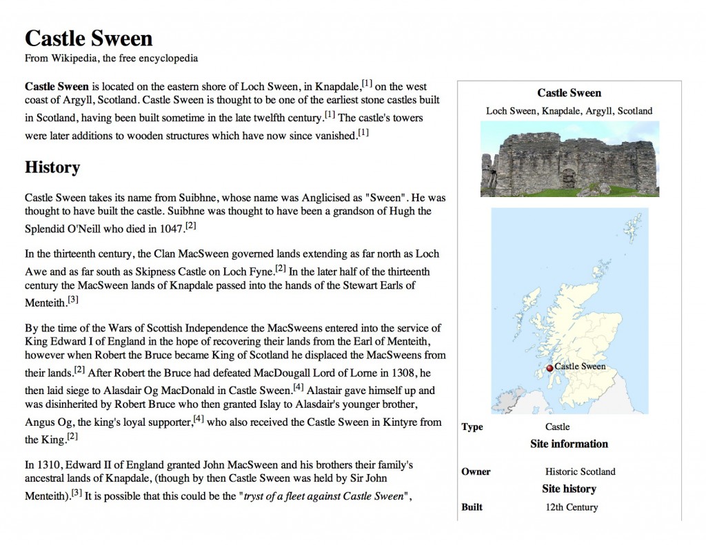 Castle Sween - Wikipedia, the free encyclopedia